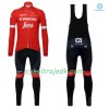 Cykeltøj Langærmet Vinter + Bib Cykelbukser 2018 Trek-Segafredo N001